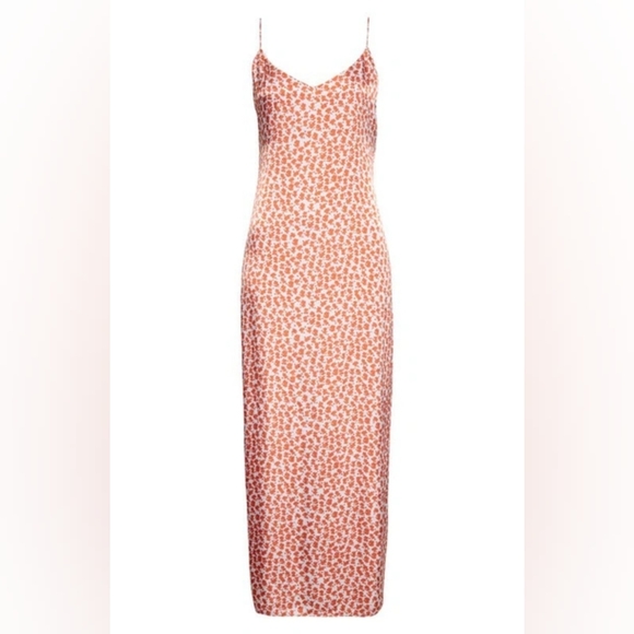 SAMSOE SAMSOE Nicoline Maxi Dress In Ditsy Clay Size Medium - Picture 1 of 12